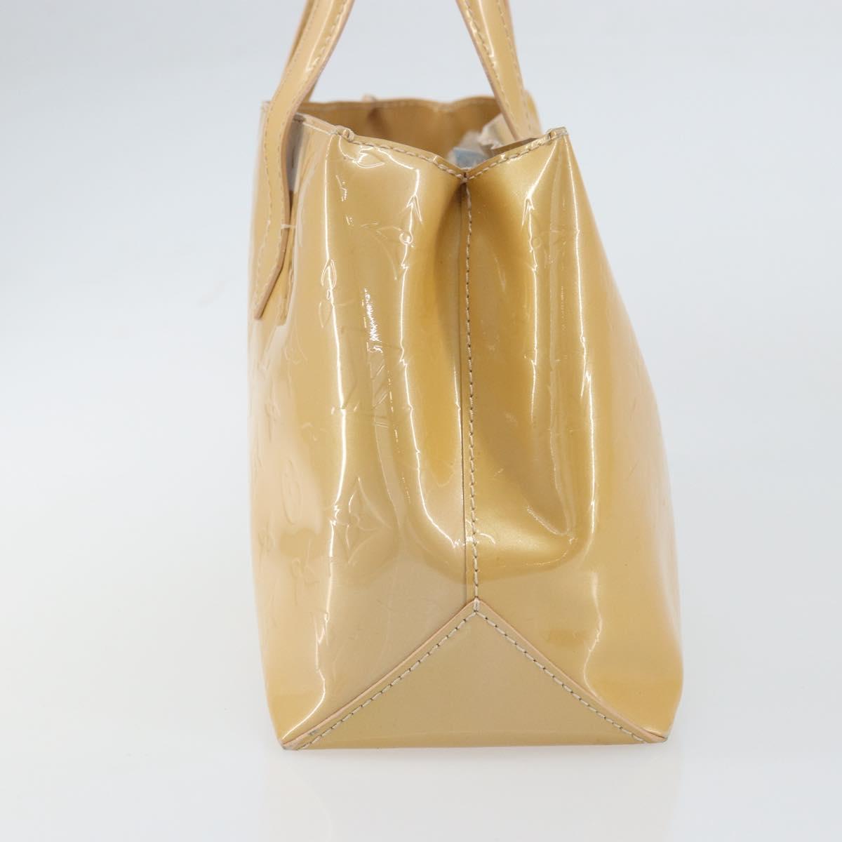 LOUIS VUITTON Vernis Wilshire PM Hand Bag Rose Flow Lantern M91642 Auth BA8608