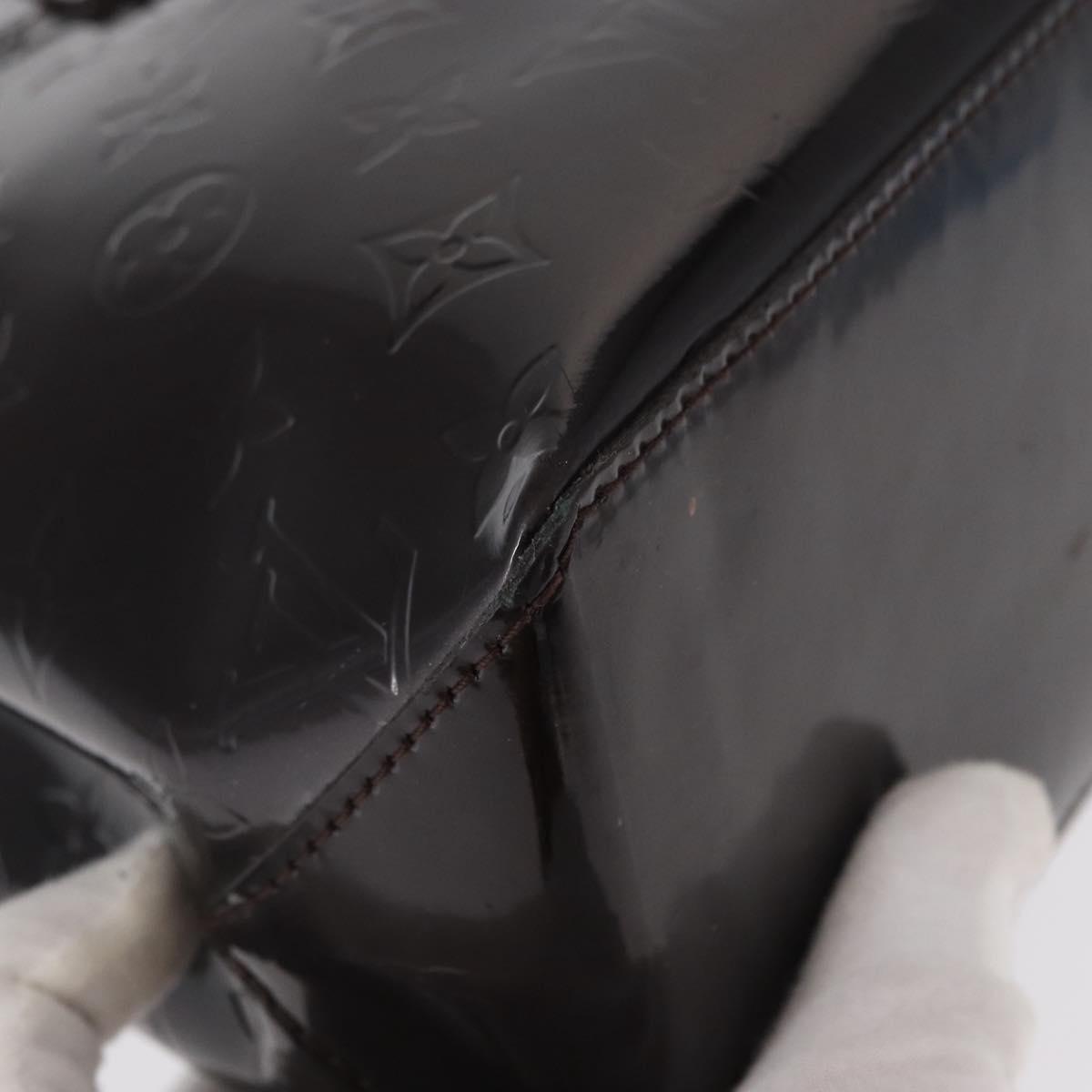 LOUIS VUITTON Monogram Vernis Wilshire PM Bag Amarante M93641 LV Auth BA8609