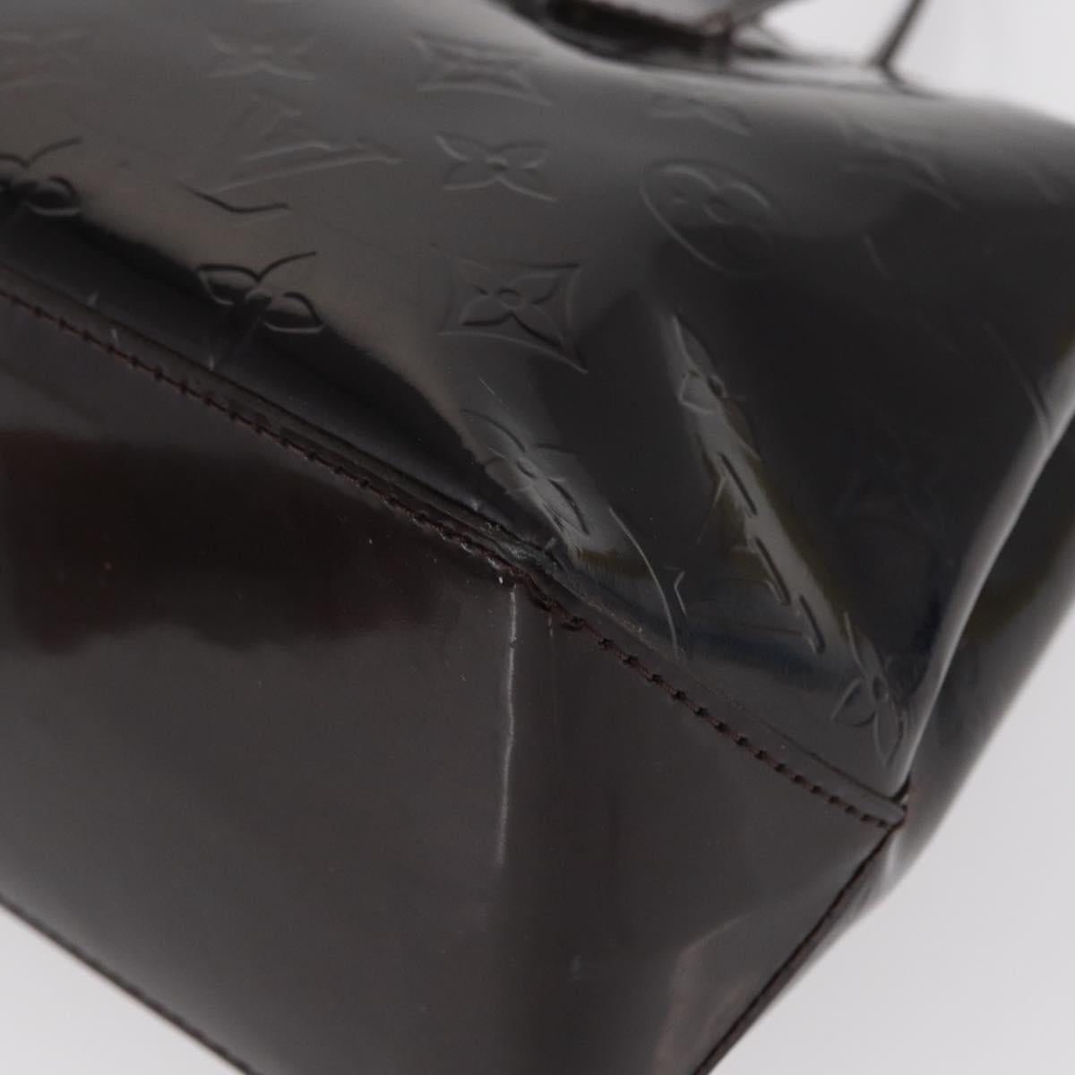 LOUIS VUITTON Monogram Vernis Wilshire PM Bag Amarante M93641 LV Auth BA8609