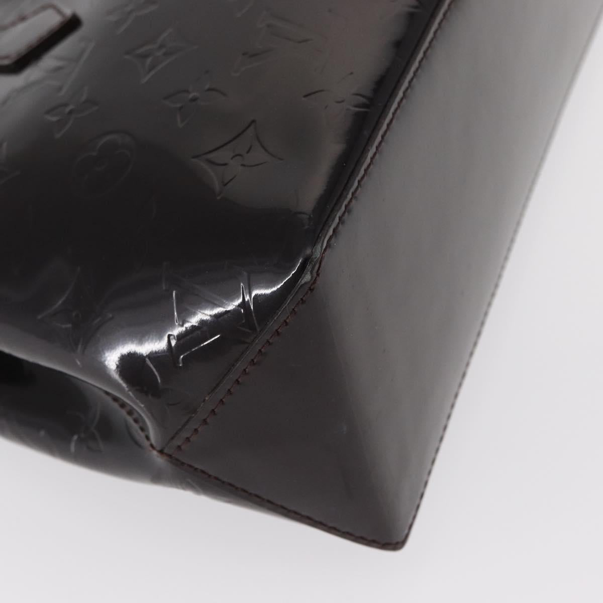 LOUIS VUITTON Monogram Vernis Wilshire PM Bag Amarante M93641 LV Auth BA8609