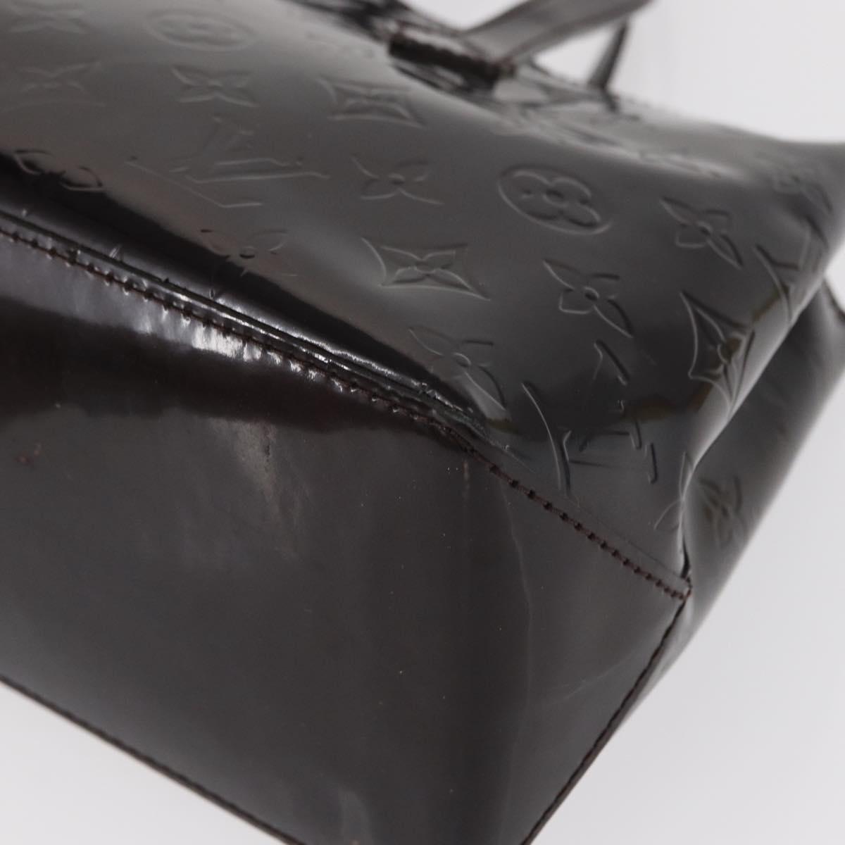 LOUIS VUITTON Monogram Vernis Wilshire PM Bag Amarante M93641 LV Auth BA8609