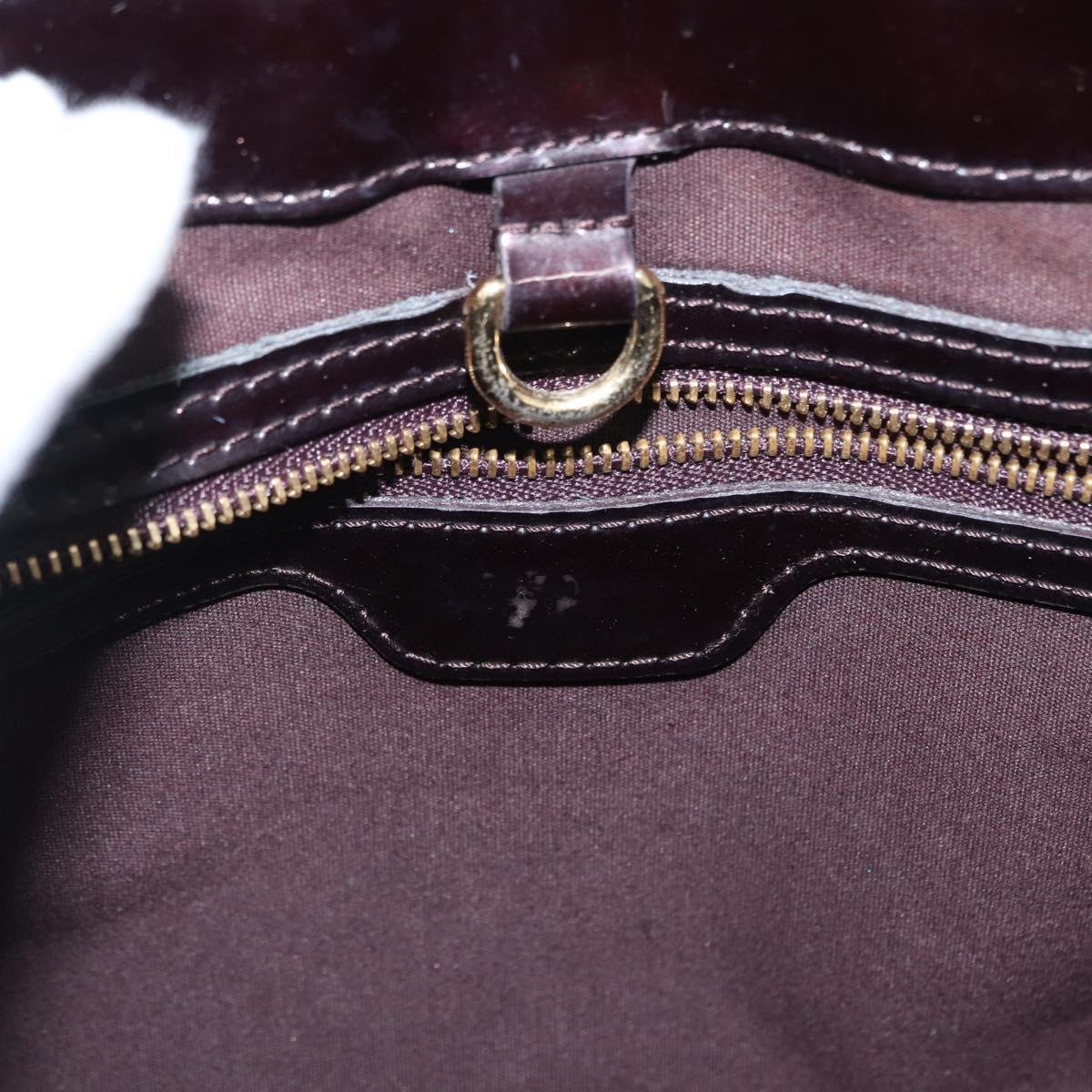 LOUIS VUITTON Monogram Vernis Wilshire PM Bag Amarante M93641 LV Auth BA8609