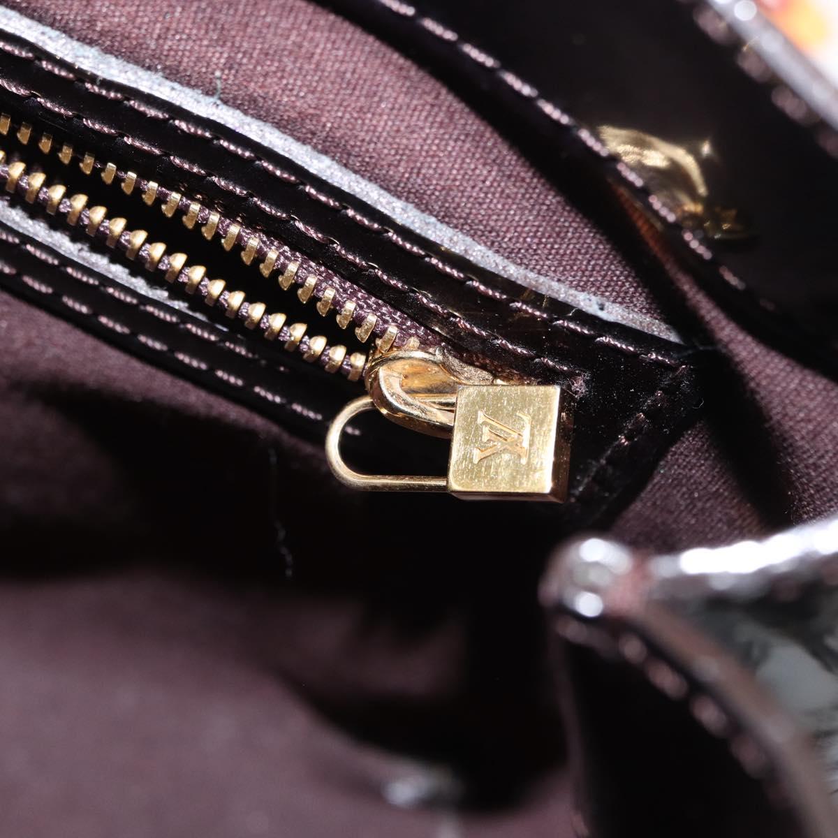 LOUIS VUITTON Monogram Vernis Wilshire PM Bag Amarante M93641 LV Auth BA8609