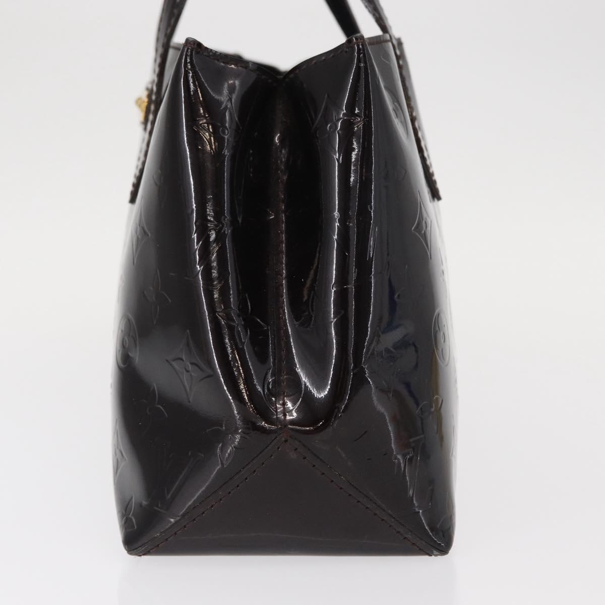 LOUIS VUITTON Monogram Vernis Wilshire PM Bag Amarante M93641 LV Auth BA8609