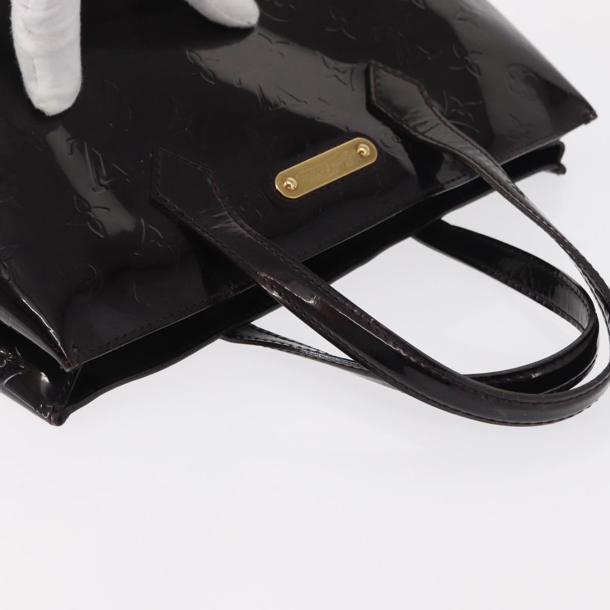 LOUIS VUITTON Monogram Vernis Wilshire PM Bag Amarante M93641 LV Auth BA8609