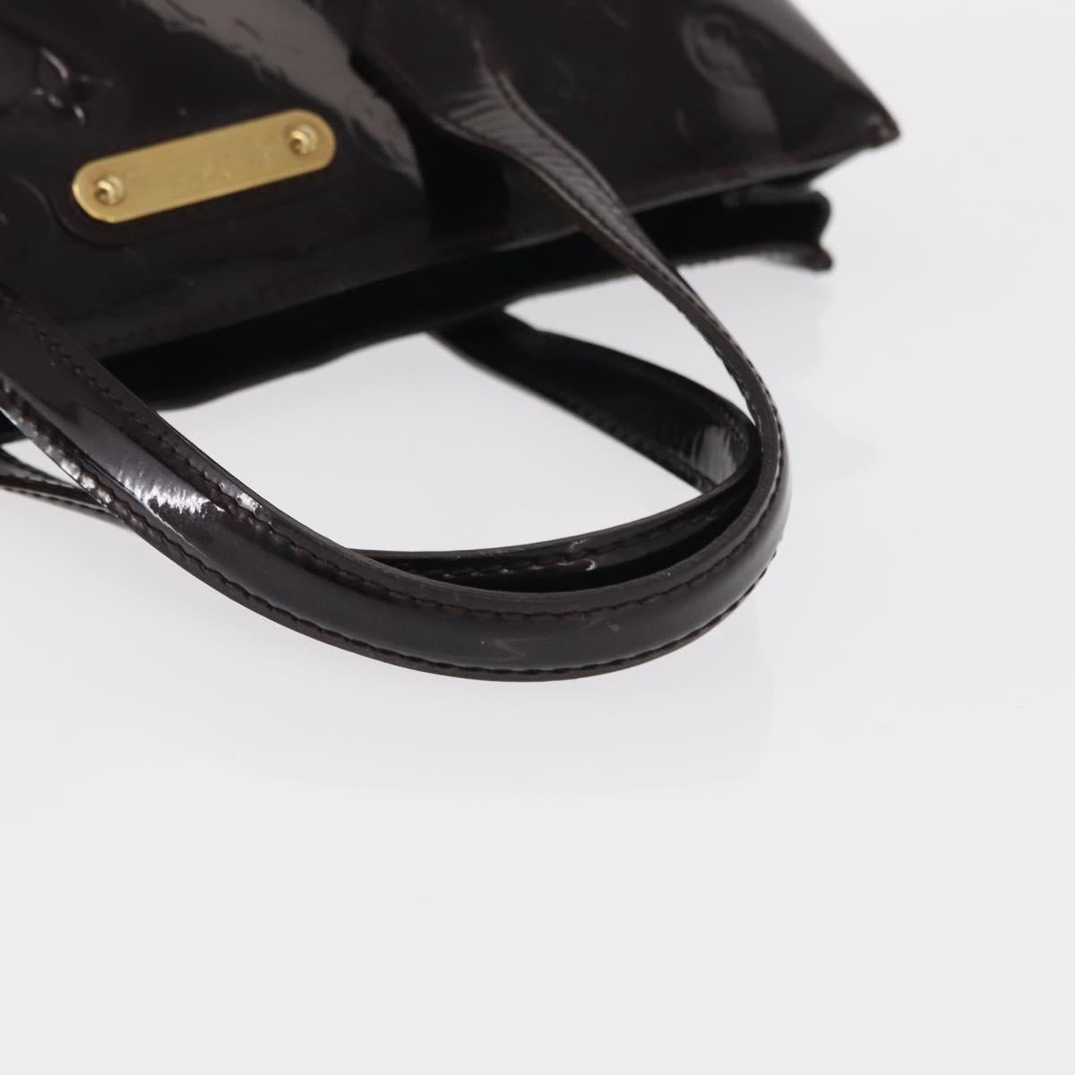 LOUIS VUITTON Monogram Vernis Wilshire PM Bag Amarante M93641 LV Auth BA8609