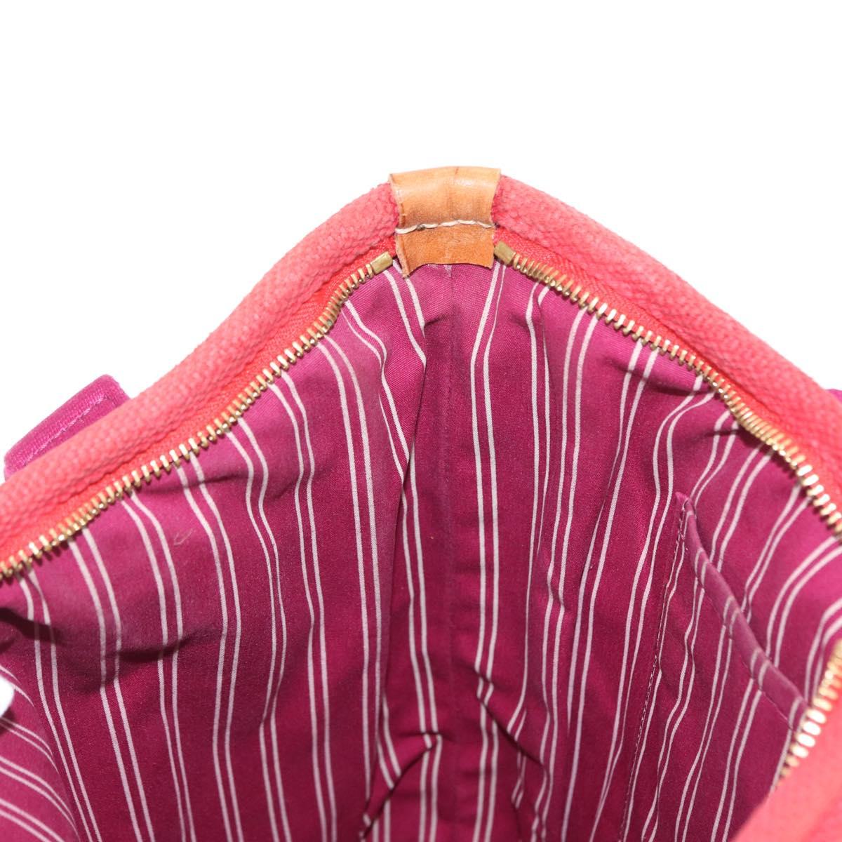 LOUIS VUITTON Antigua Cabas MM Tote Bag Red M40034 LV Auth BA8612