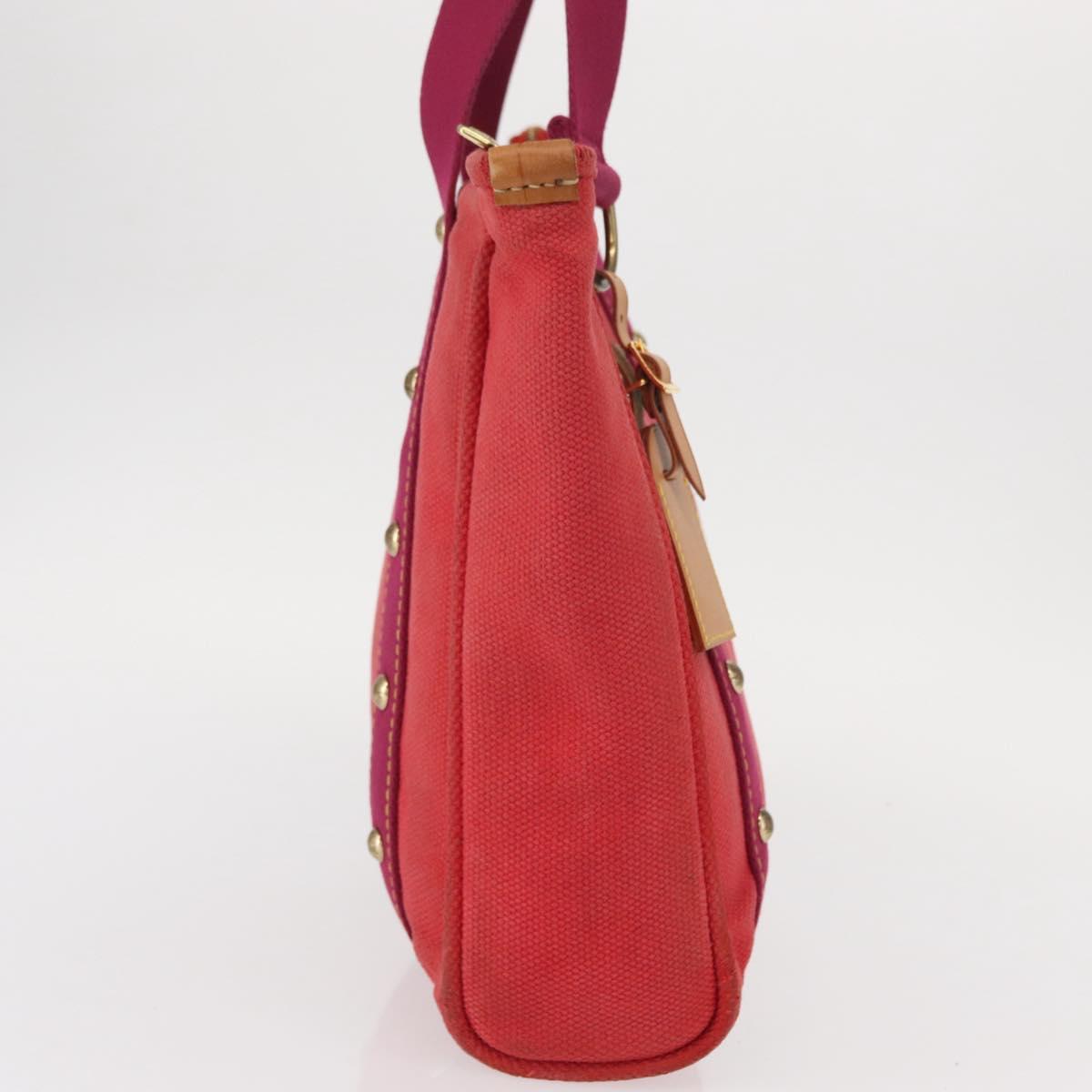 LOUIS VUITTON Antigua Cabas MM Tote Bag Red M40034 LV Auth BA8612