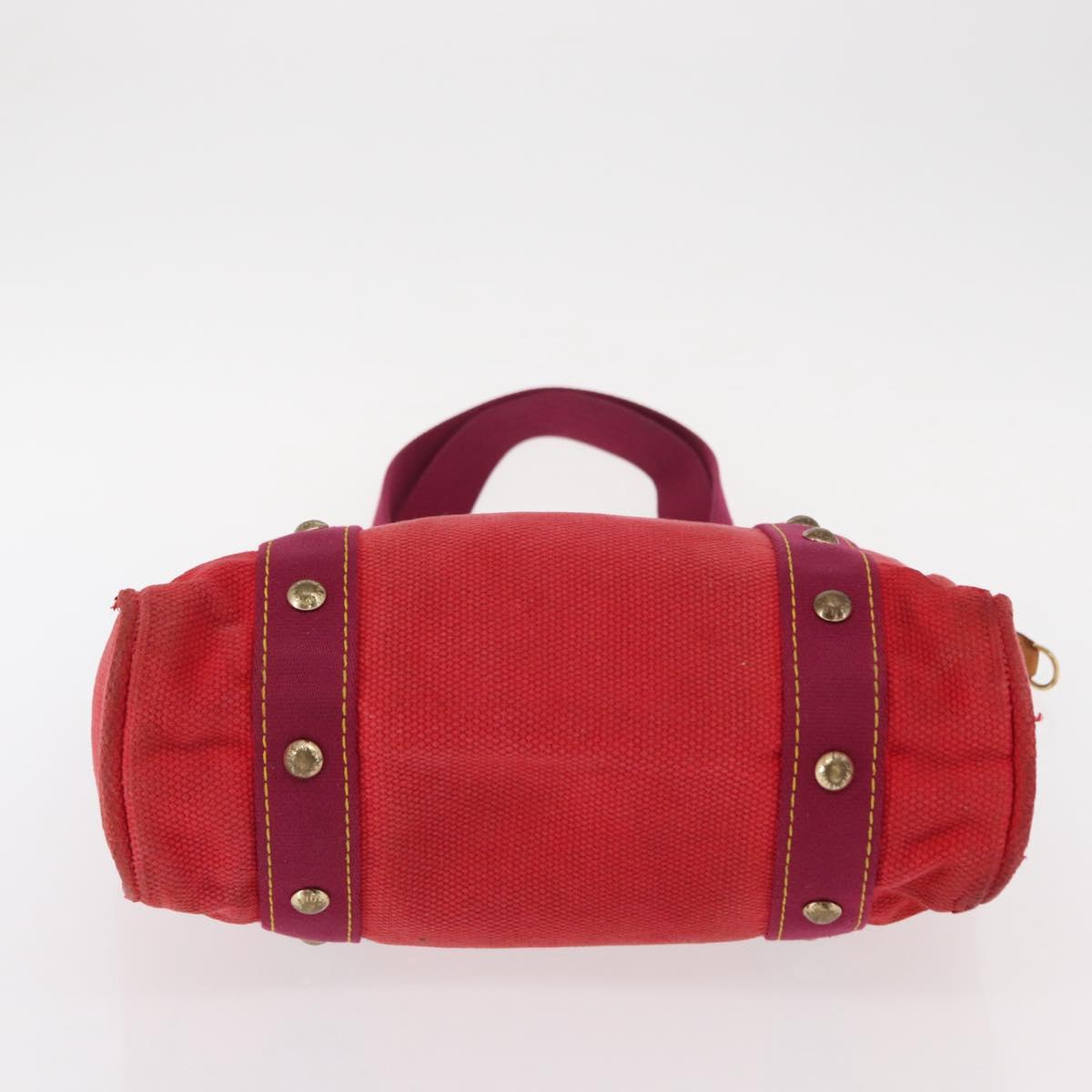 LOUIS VUITTON Antigua Cabas MM Tote Bag Red M40034 LV Auth BA8612