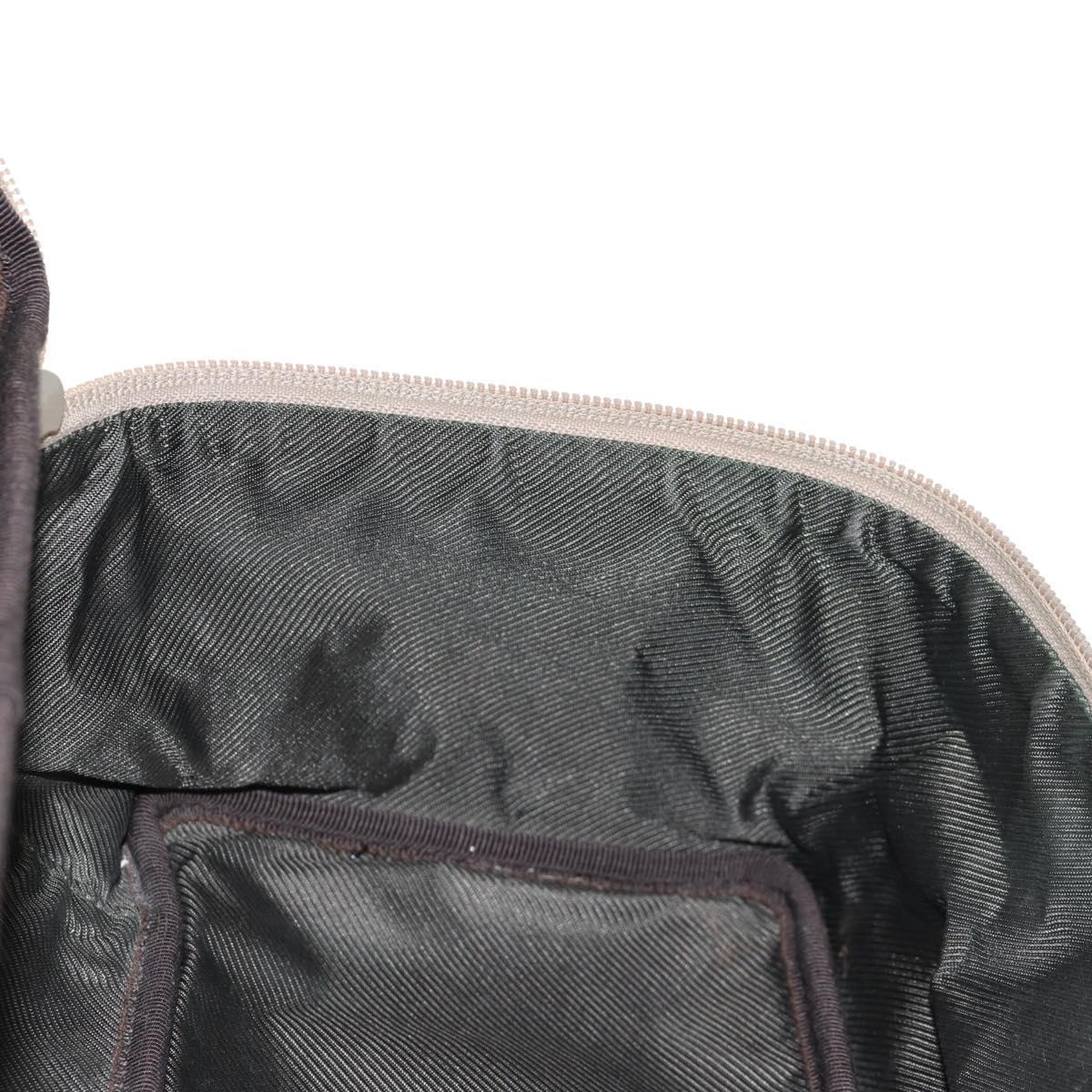 GUCCI GG Canvas Vanity Pouch Beige 124540 Auth BA8615V