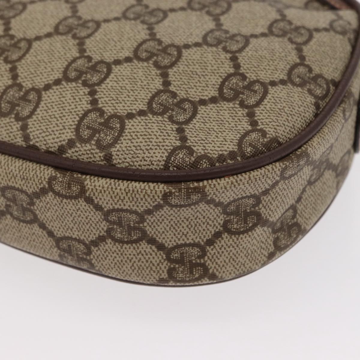 GUCCI GG Supreme Web Sherry Line Bag PVC Beige Red 007 58 6112 9411 Auth BA8618