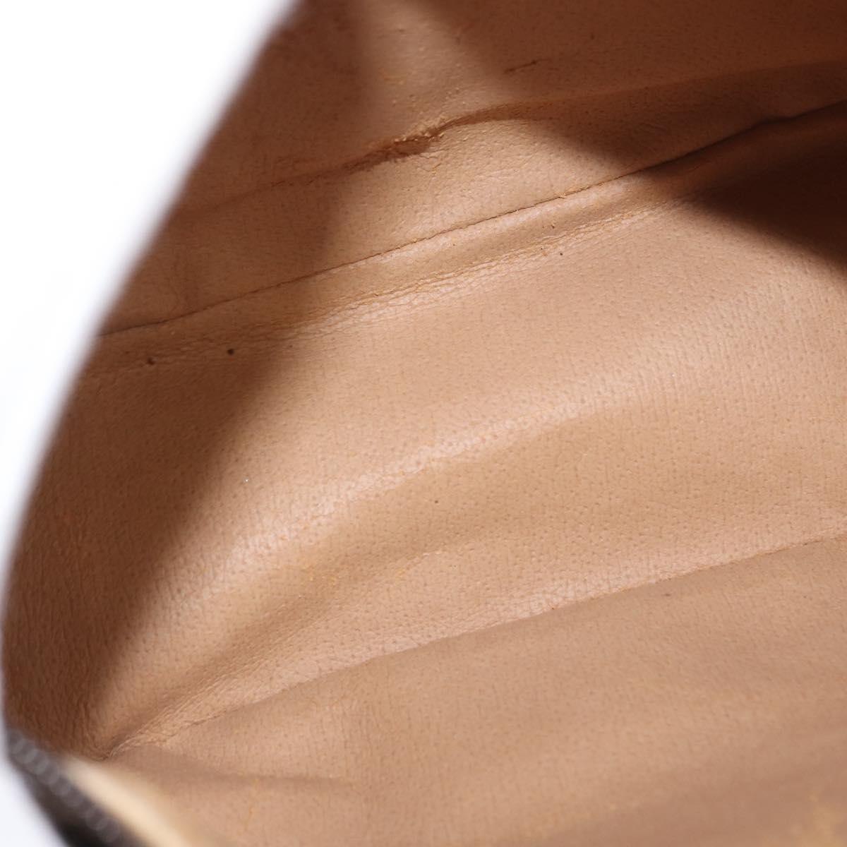 GUCCI GG Supreme Web Sherry Line Bag PVC Beige Gold 89 02 032 Auth BA8619