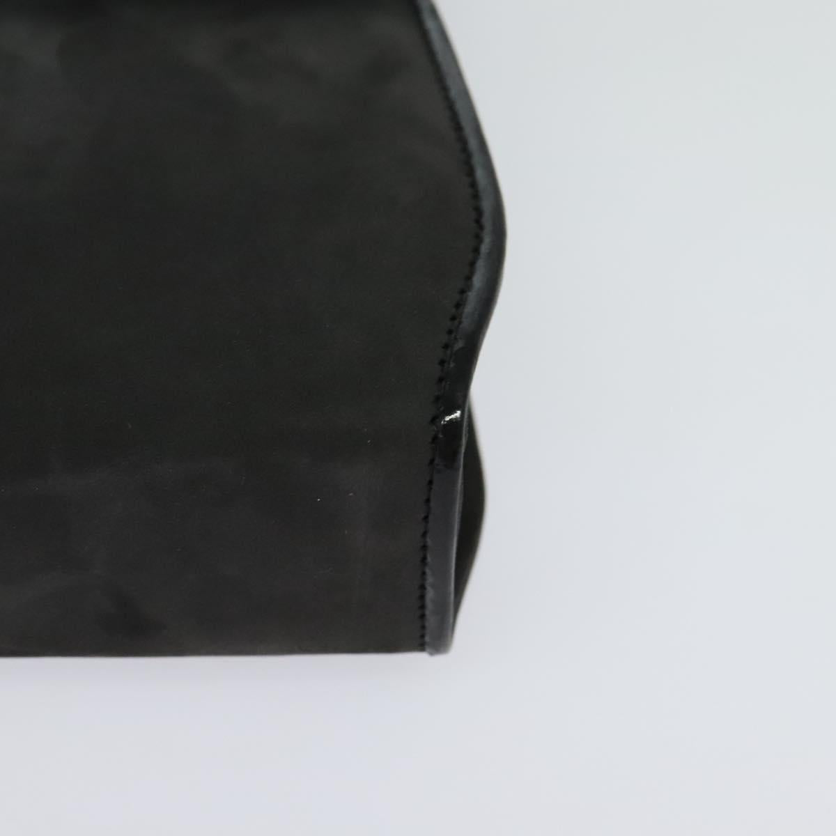 Salvatore Ferragamo Shoulder Bag Suede Gray Auth BA862