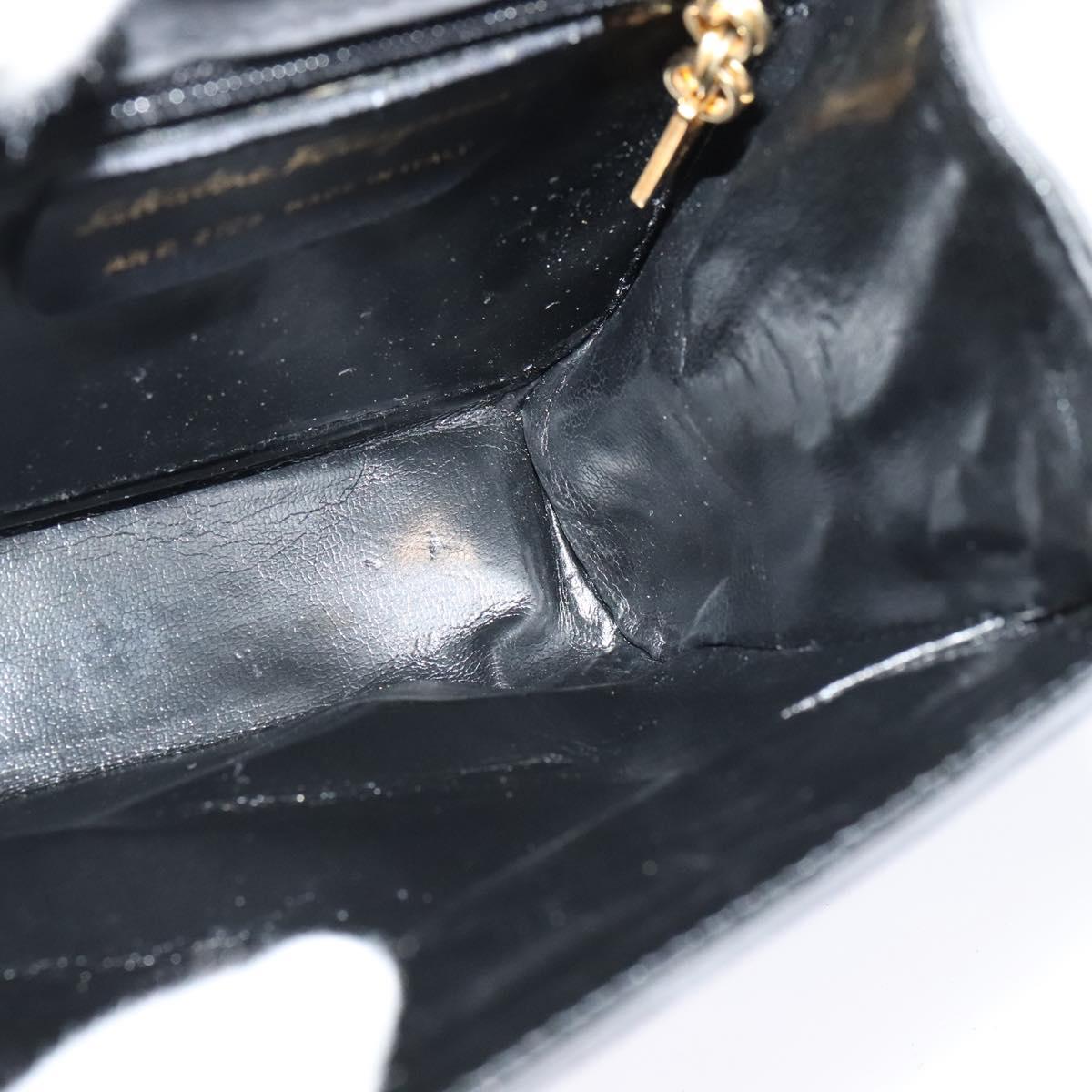 Salvatore Ferragamo Shoulder Bag Suede Gray Auth BA862