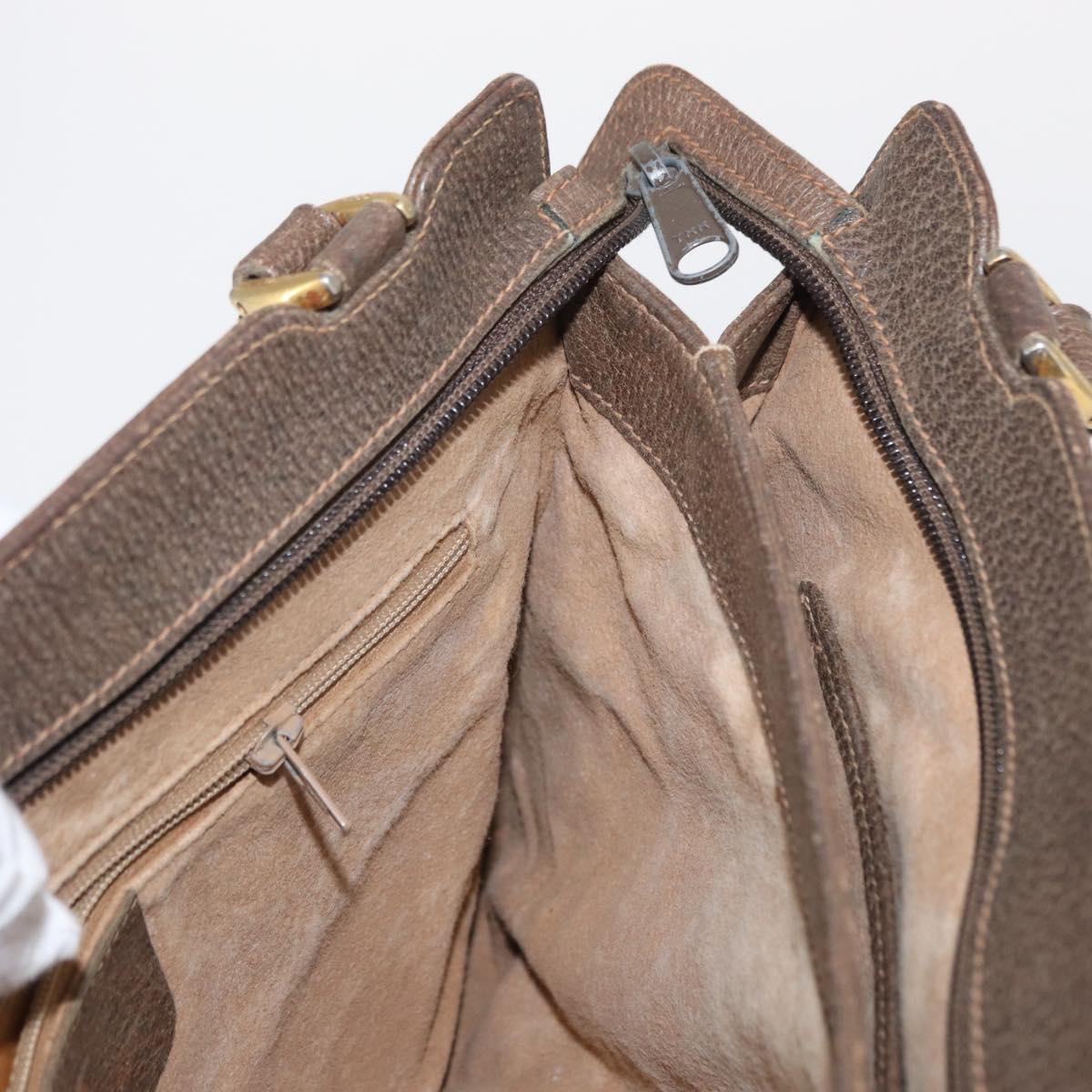 GUCCI GG Supreme Tote Bag PVC Beige Gold Auth BA8621