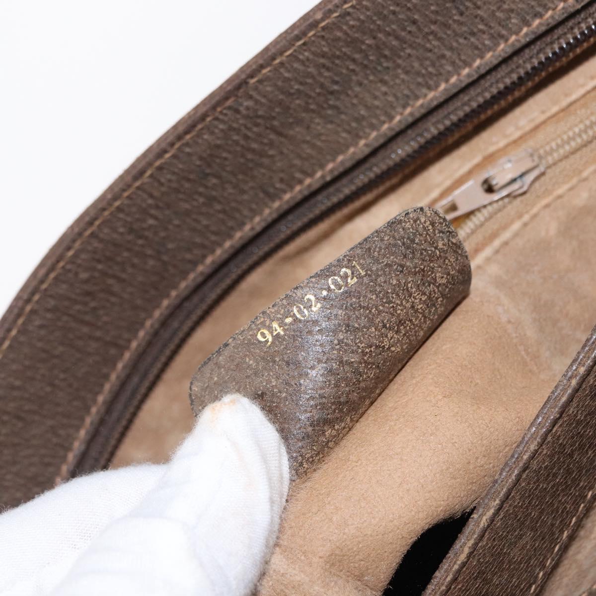 GUCCI GG Supreme Tote Bag PVC Beige Gold Auth BA8621