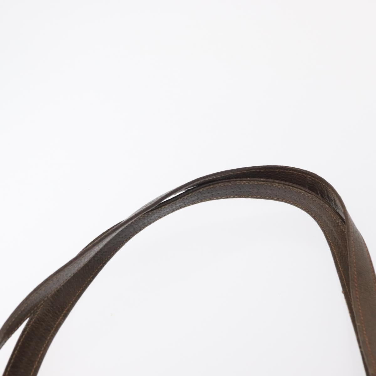 GUCCI GG Supreme Tote Bag PVC Beige Gold Auth BA8621