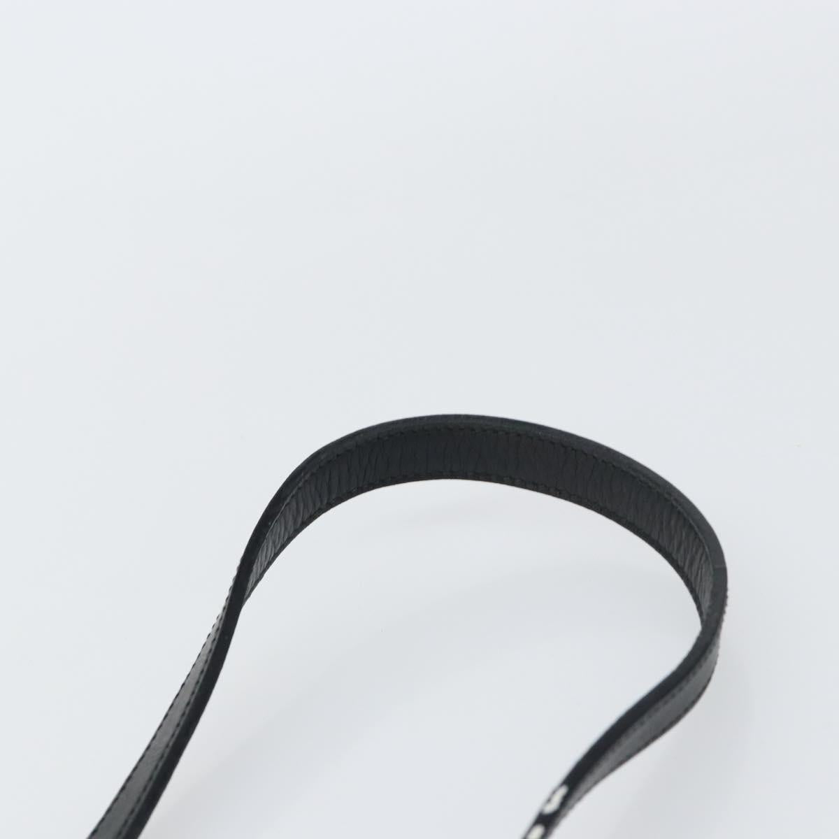 GUCCI GG Supreme Shoulder Bag PVC Leather Black Gold 001 084 0905 Auth BA8623