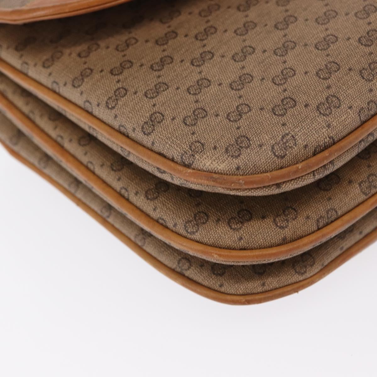 GUCCI Micro GG Supreme Shoulder Bag PVC Beige Gold 004 106 0024 Auth BA8625