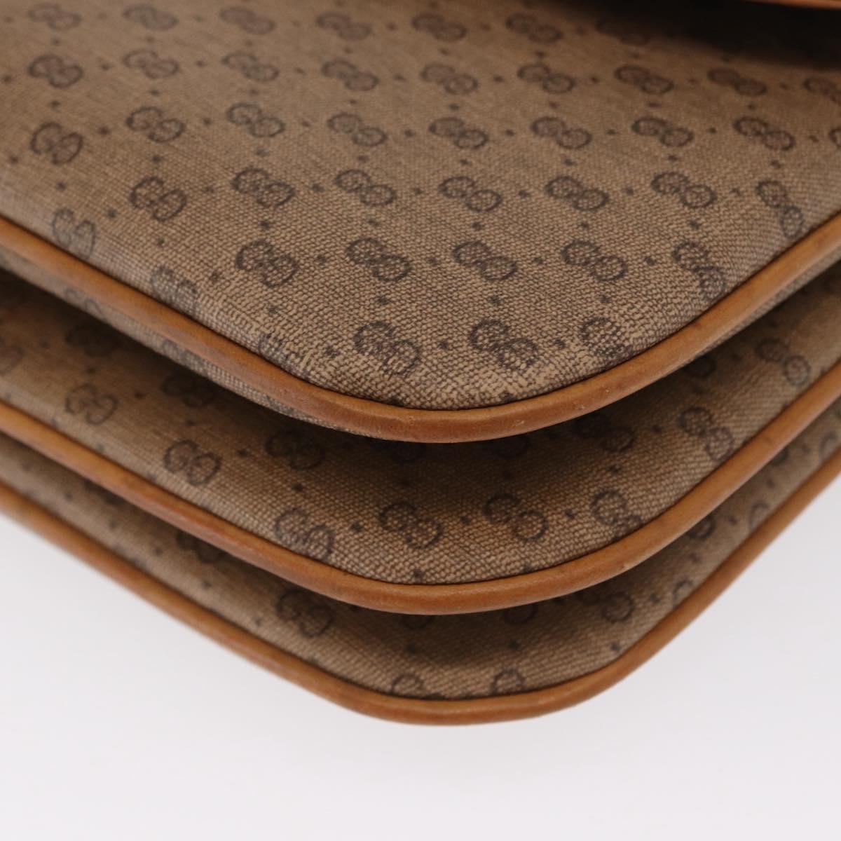 GUCCI Micro GG Supreme Shoulder Bag PVC Beige Gold 004 106 0024 Auth BA8625