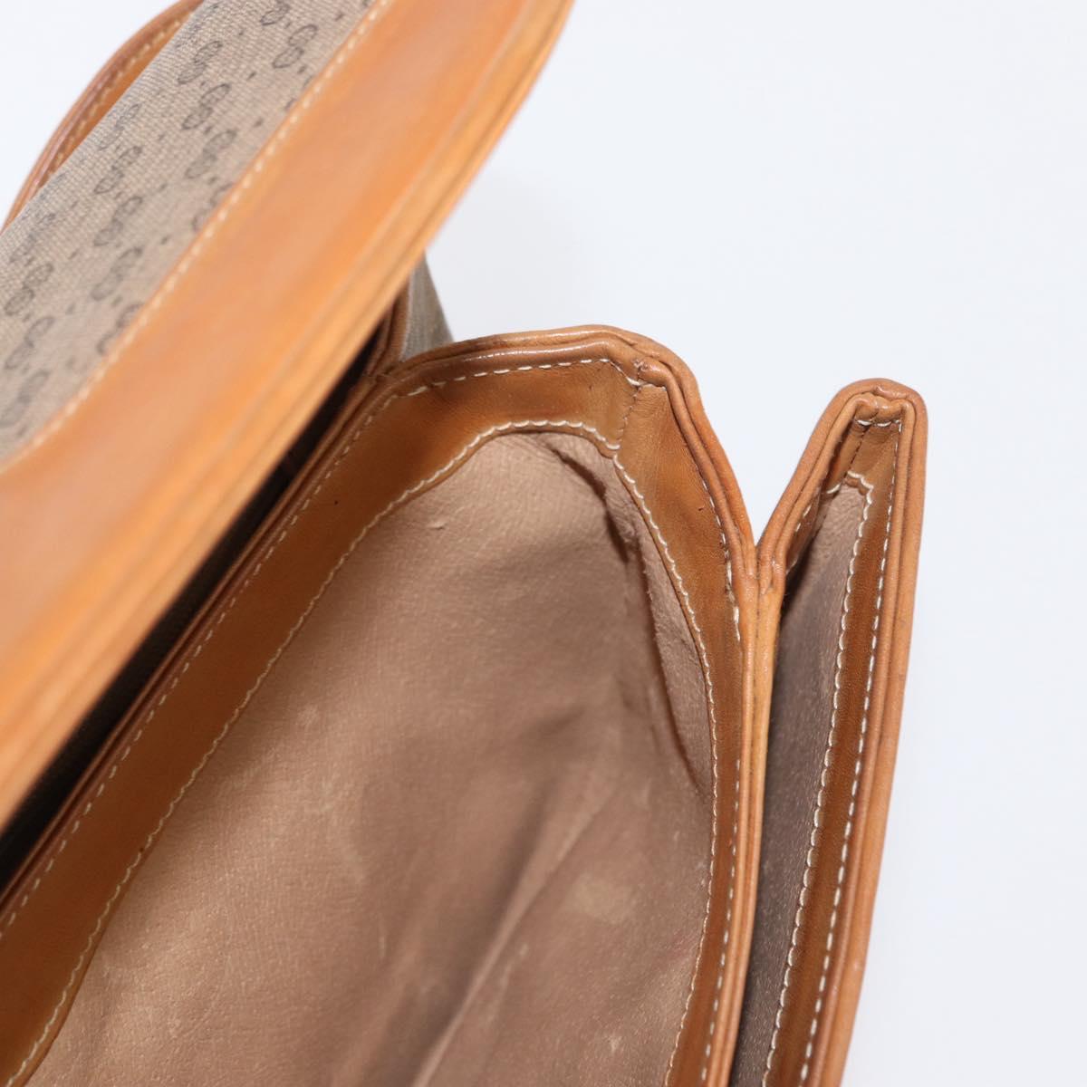 GUCCI Micro GG Supreme Shoulder Bag PVC Beige Gold 004 106 0024 Auth BA8625