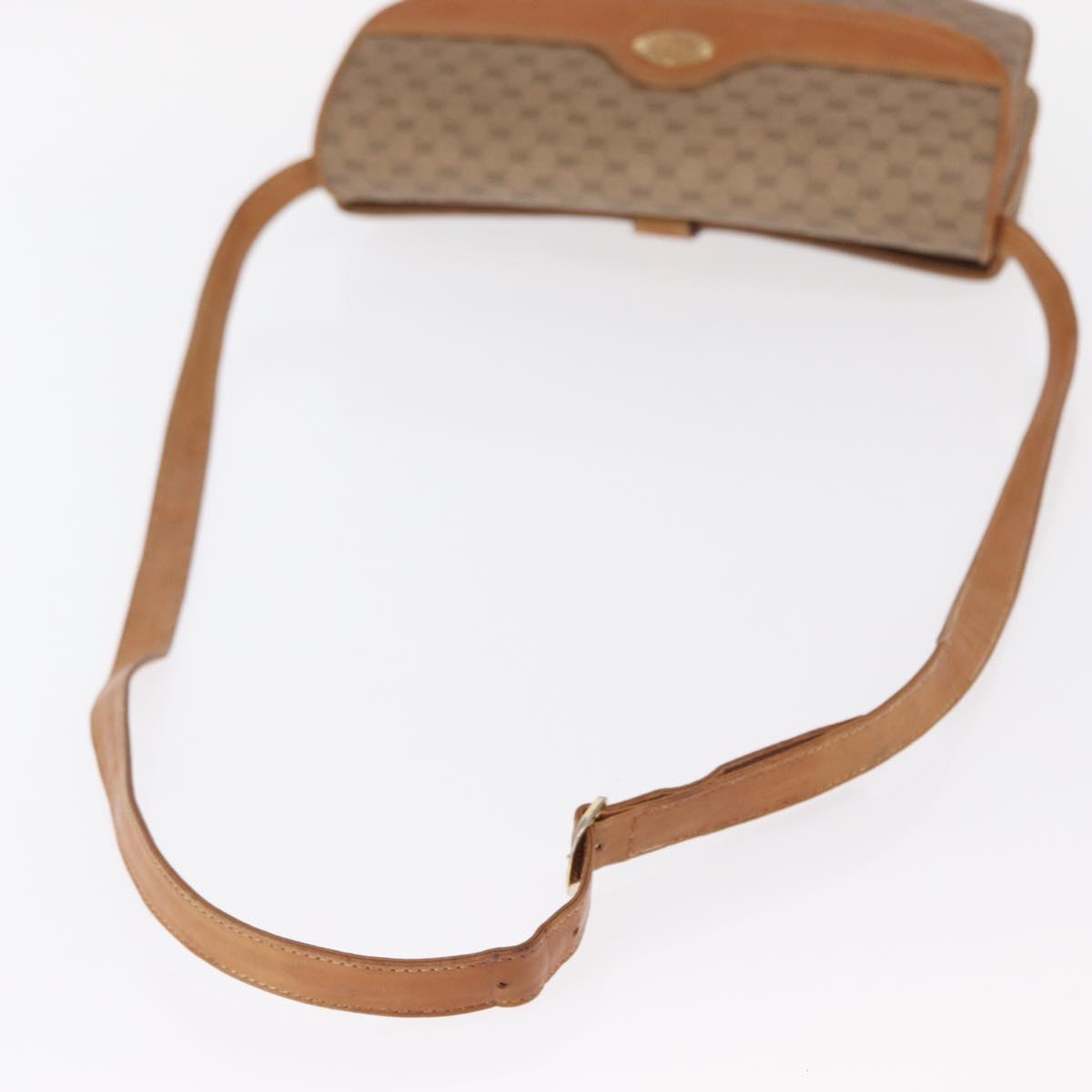 GUCCI Micro GG Supreme Shoulder Bag PVC Beige Gold 004 106 0024 Auth BA8625