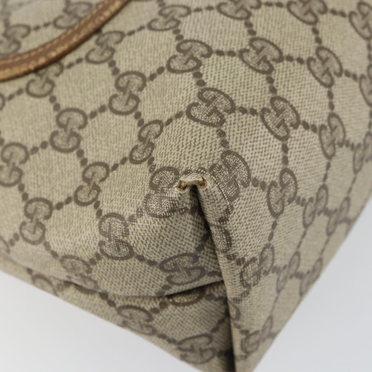 GUCCI GG Supreme Web Sherry Line Tote Bag PVC Beige Red 39 02 003 Auth BA8627