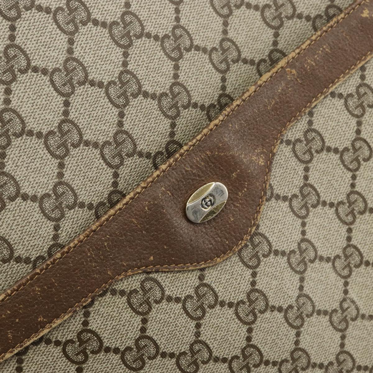 GUCCI GG Supreme Web Sherry Line Tote Bag PVC Beige Red 39 02 003 Auth BA8628