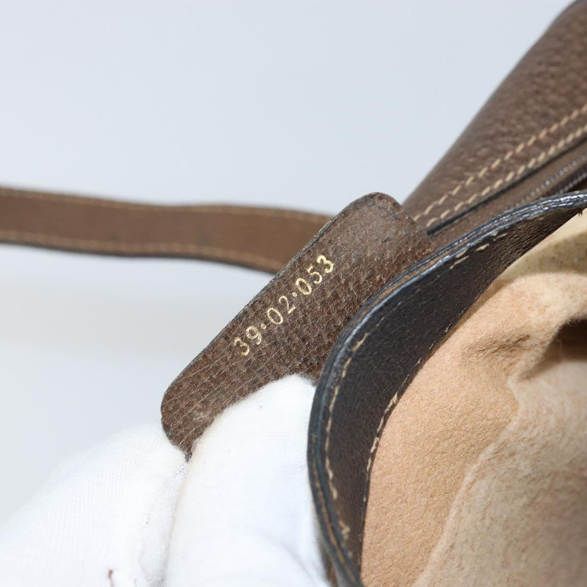 GUCCI GG Supreme Web Sherry Line Hand Bag PVC Beige Gold 39 02 053 Auth BA8629