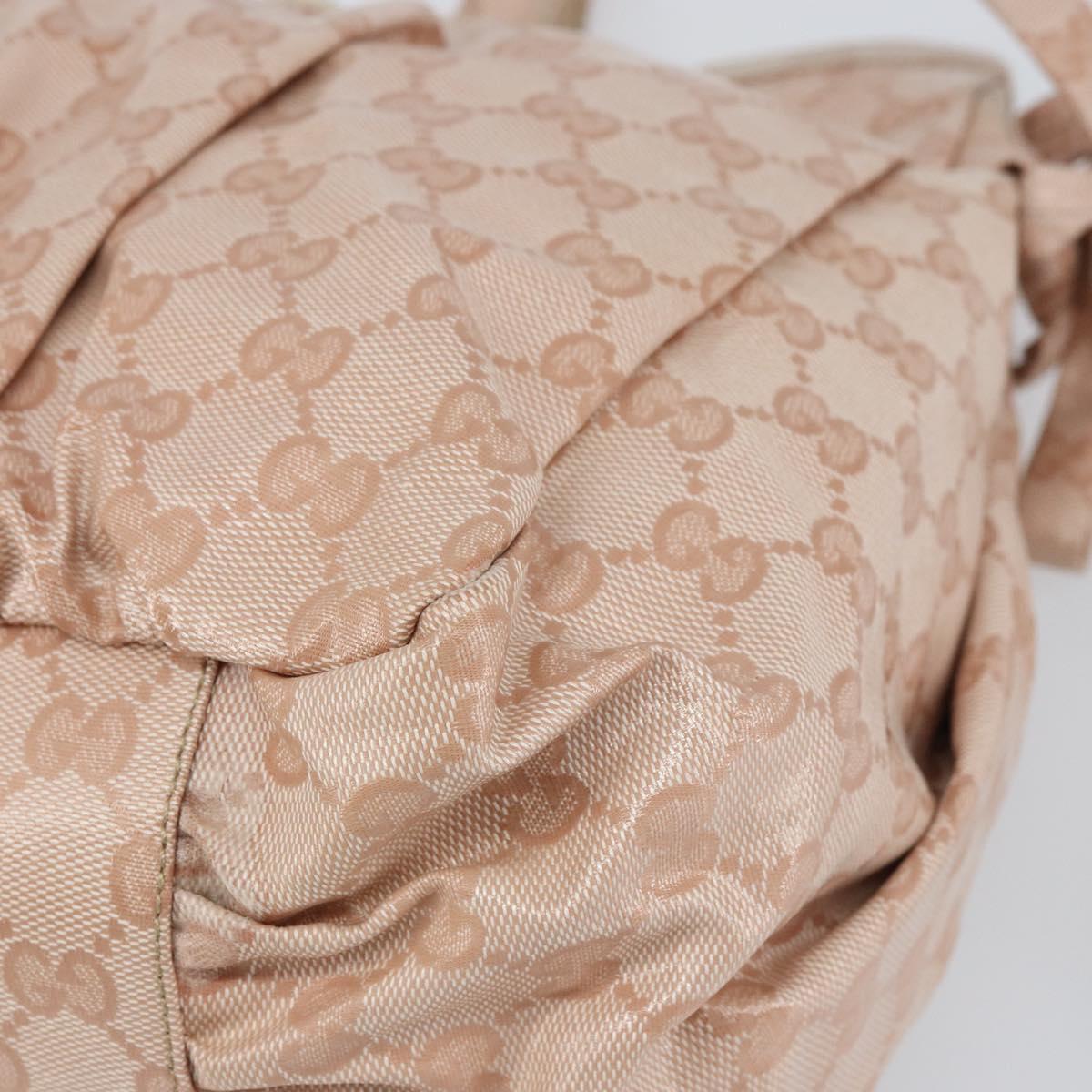 GUCCI GG Crystal Abbey Tote Bag Pink Gold 211921 Auth BA8633