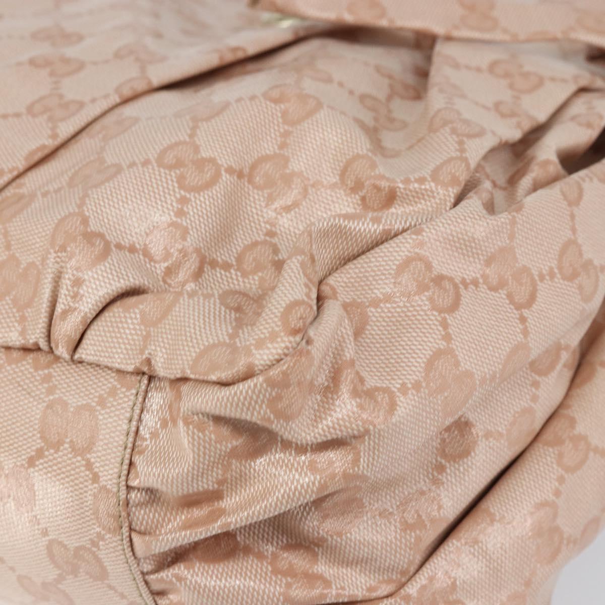 GUCCI GG Crystal Abbey Tote Bag Pink Gold 211921 Auth BA8633