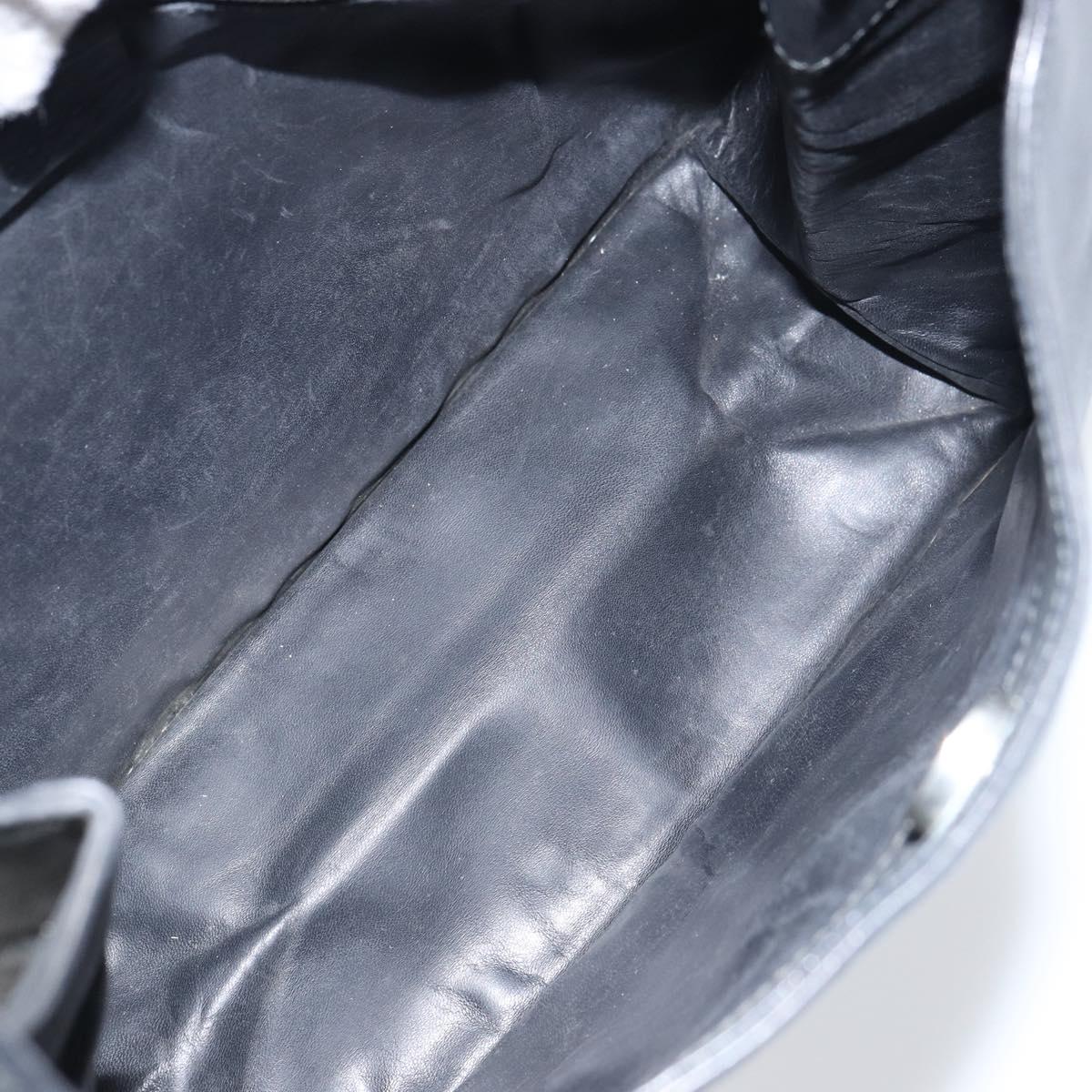 GUCCI Shoulder Bag Leather Black Silver 001 3167 3754 Auth BA8635