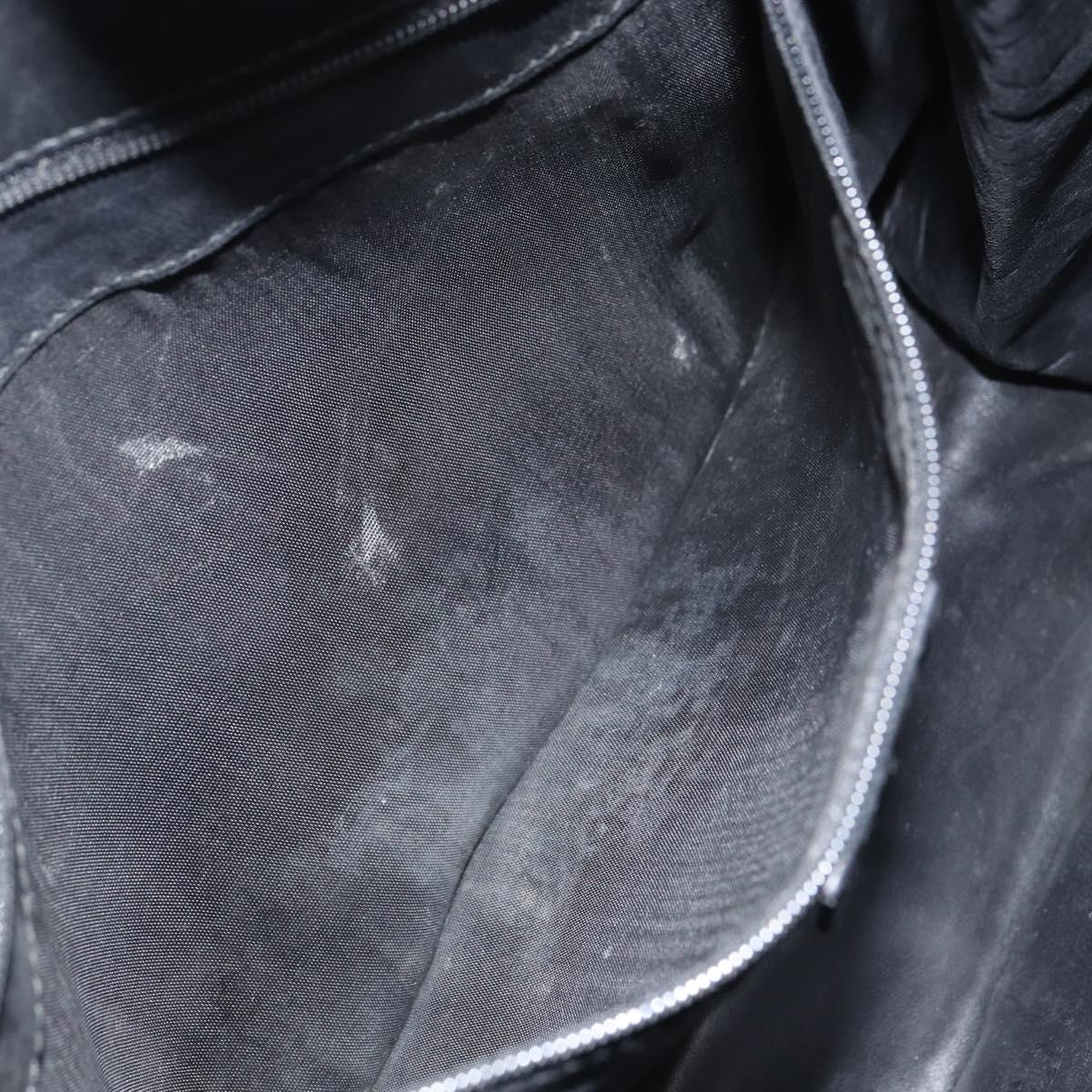 GUCCI Shoulder Bag Leather Black Silver 001 3167 3754 Auth BA8635