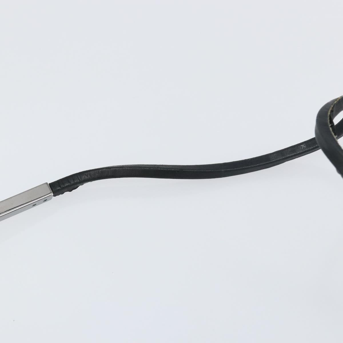 GUCCI Shoulder Bag Leather Black Silver 001 3167 3754 Auth BA8635