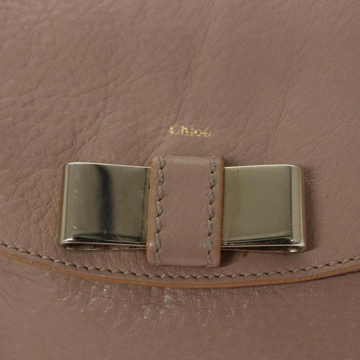 Chloe Elsie Hand Bag Leather 2way Pink Auth BA864