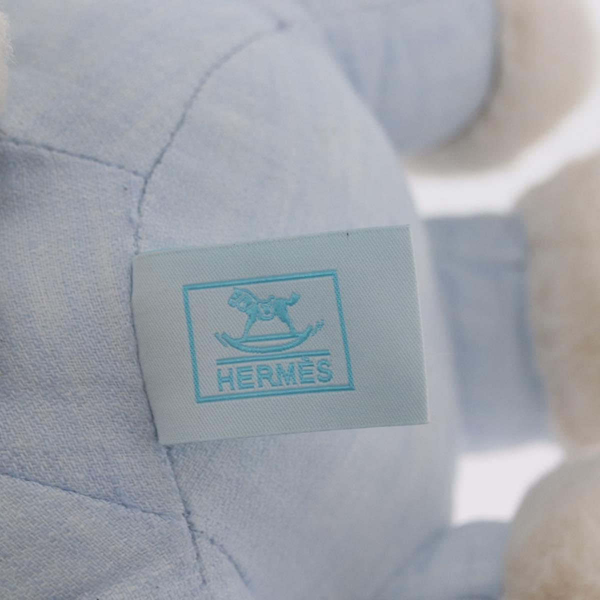 HERMES Baby Elmy Stuffed Linen Light Blue Auth BA8655M