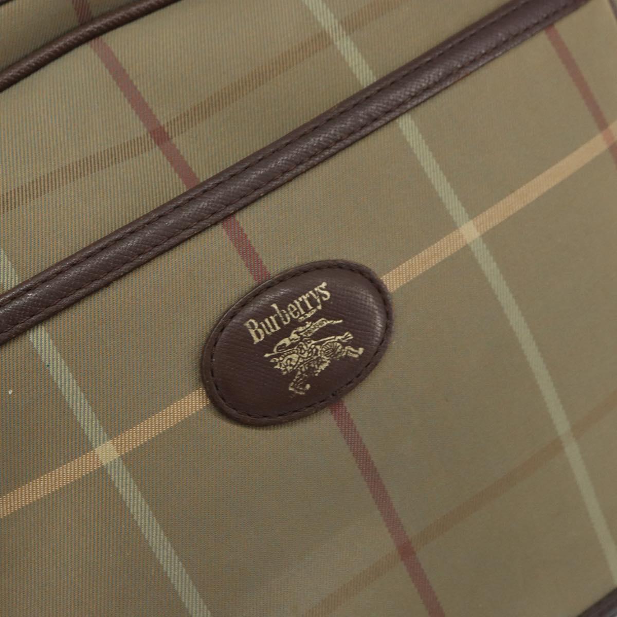 Burberrys Nova Check Shoulder Bag Canvas Beige Auth BA8675