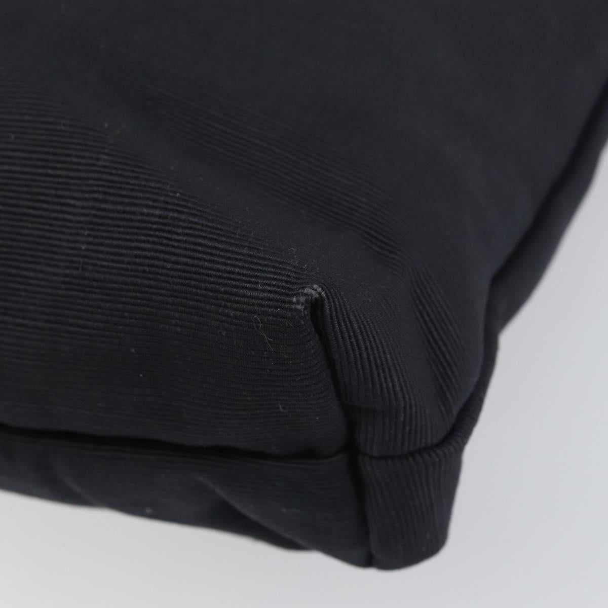 Salvatore Ferragamo Vala Tote Bag Canvas Black Gold Auth BA8689