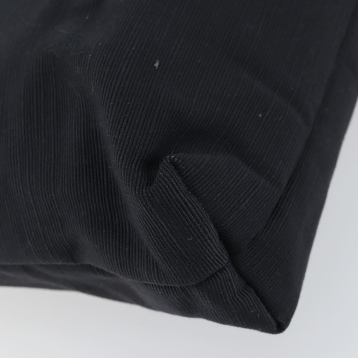 Salvatore Ferragamo Vala Tote Bag Canvas Black Gold Auth BA8689