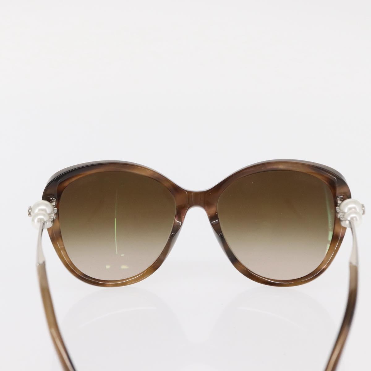 CHANEL Sunglasses plastic Brown CC Auth BA8711V