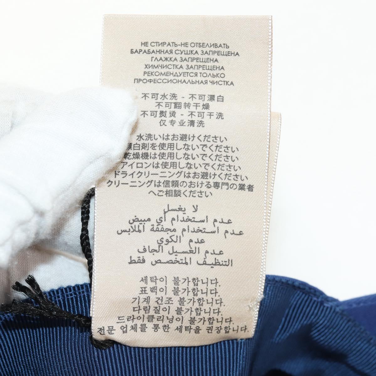 GUCCI Baseball Cap Cotton Blue 773135 Auth BA8717V