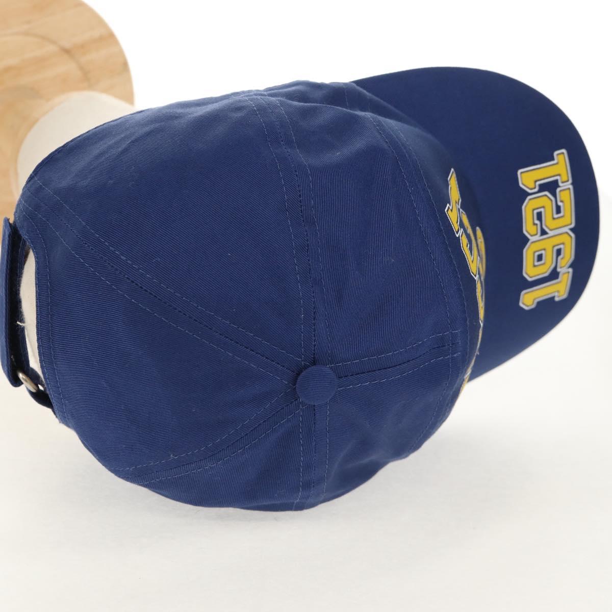 GUCCI Baseball Cap Cotton Blue 773135 Auth BA8717V