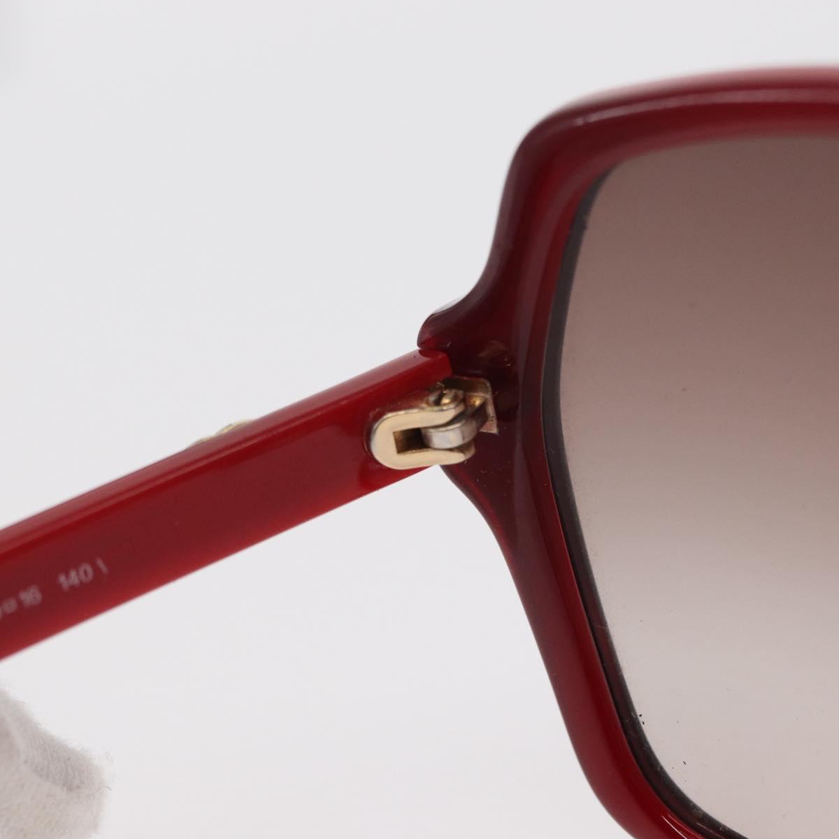 GUCCI Sunglasses plastic Red Auth BA8718