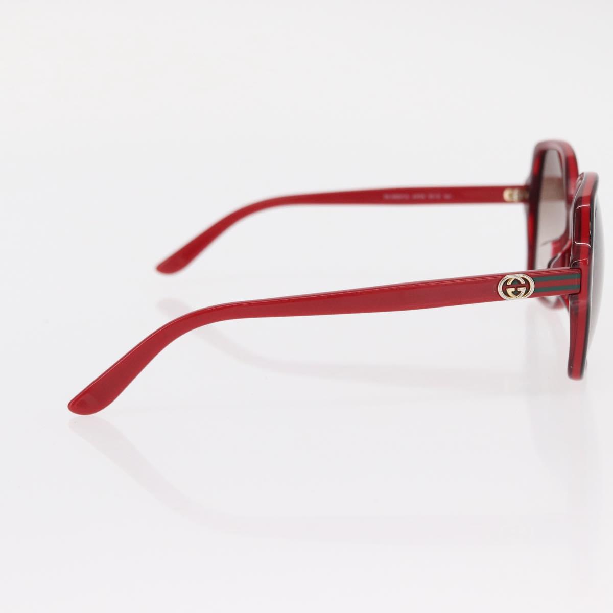 GUCCI Sunglasses plastic Red Auth BA8718