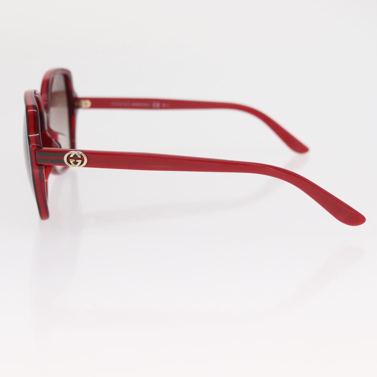 GUCCI Sunglasses plastic Red Auth BA8718