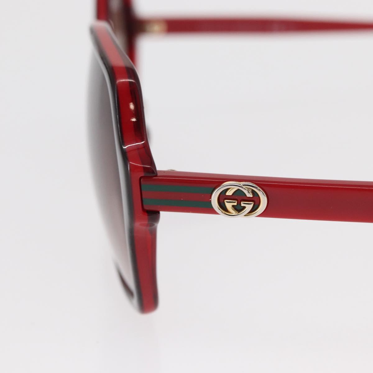 GUCCI Sunglasses plastic Red Auth BA8718