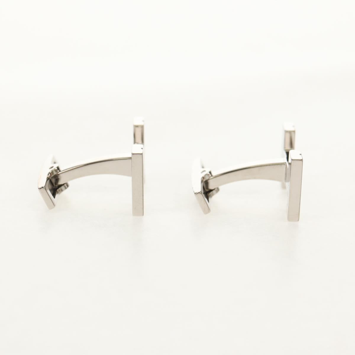 HERMES H Cuffs metal Silver Auth BA8723V