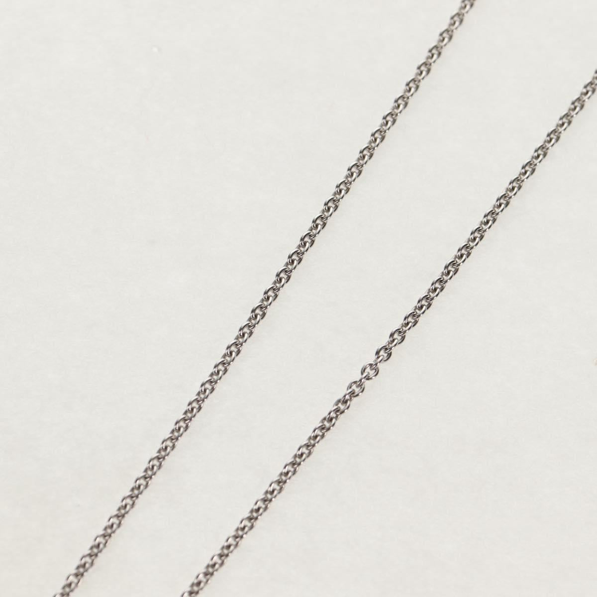 BVLGARI Pearl Necklace metal Silver Auth BA8725SAV