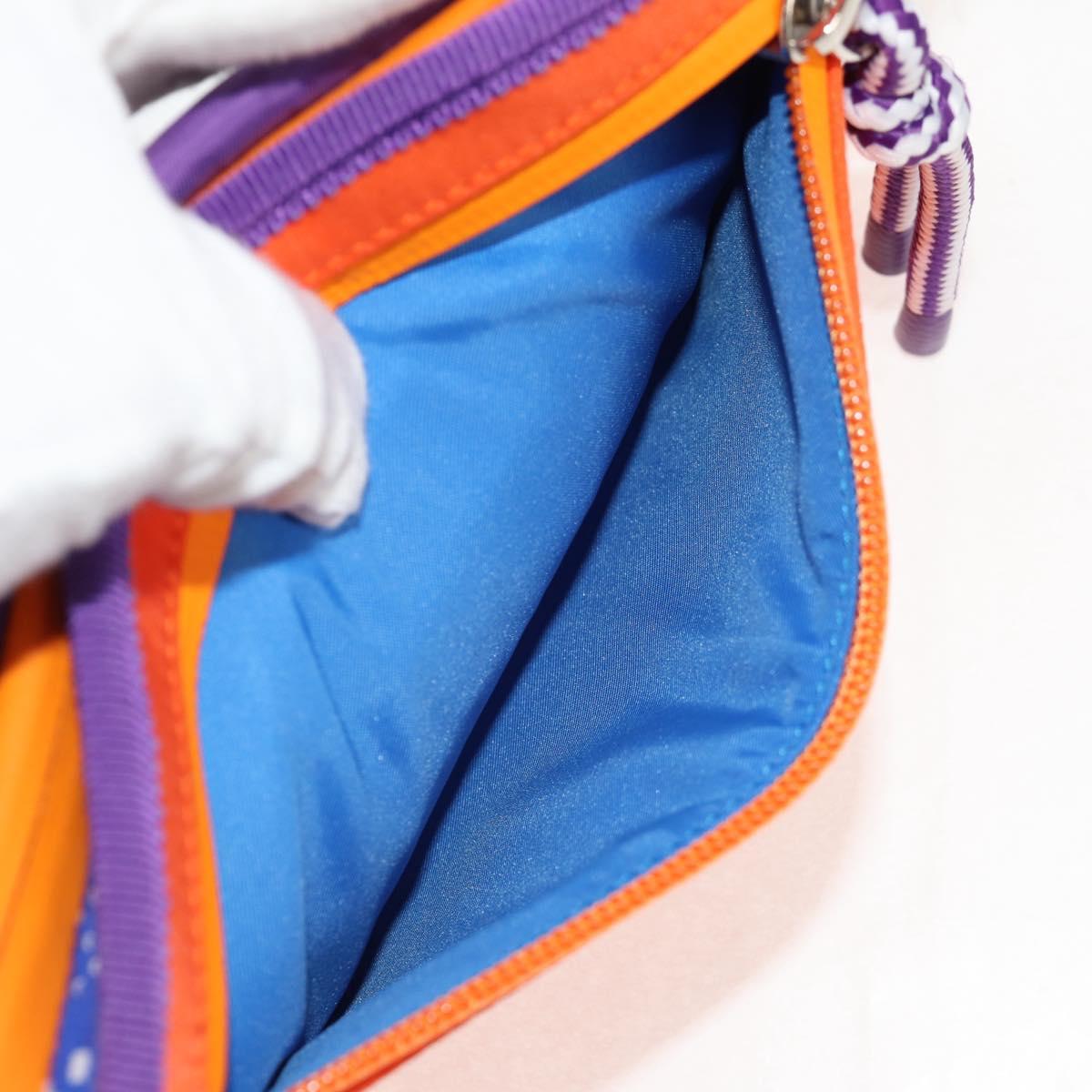 GUCCI Waist bag Nylon Blue Silver 752102 Auth BA8729V