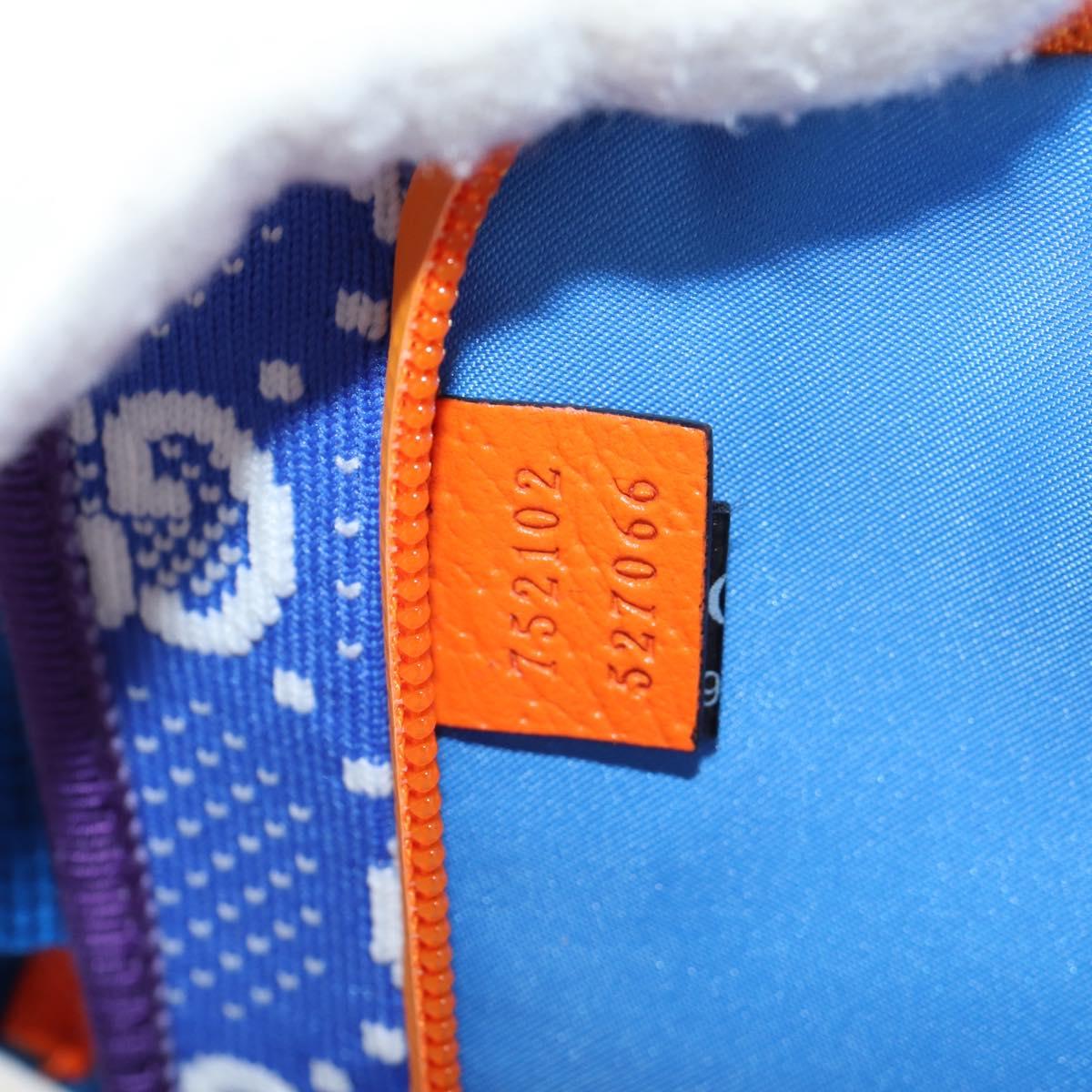 GUCCI Waist bag Nylon Blue Silver 752102 Auth BA8729V